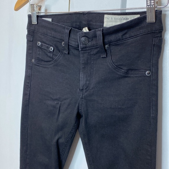 rag & bone Women's Black Skinny Jeans - 25 - legging style - made in USA - Picture 4 of 7